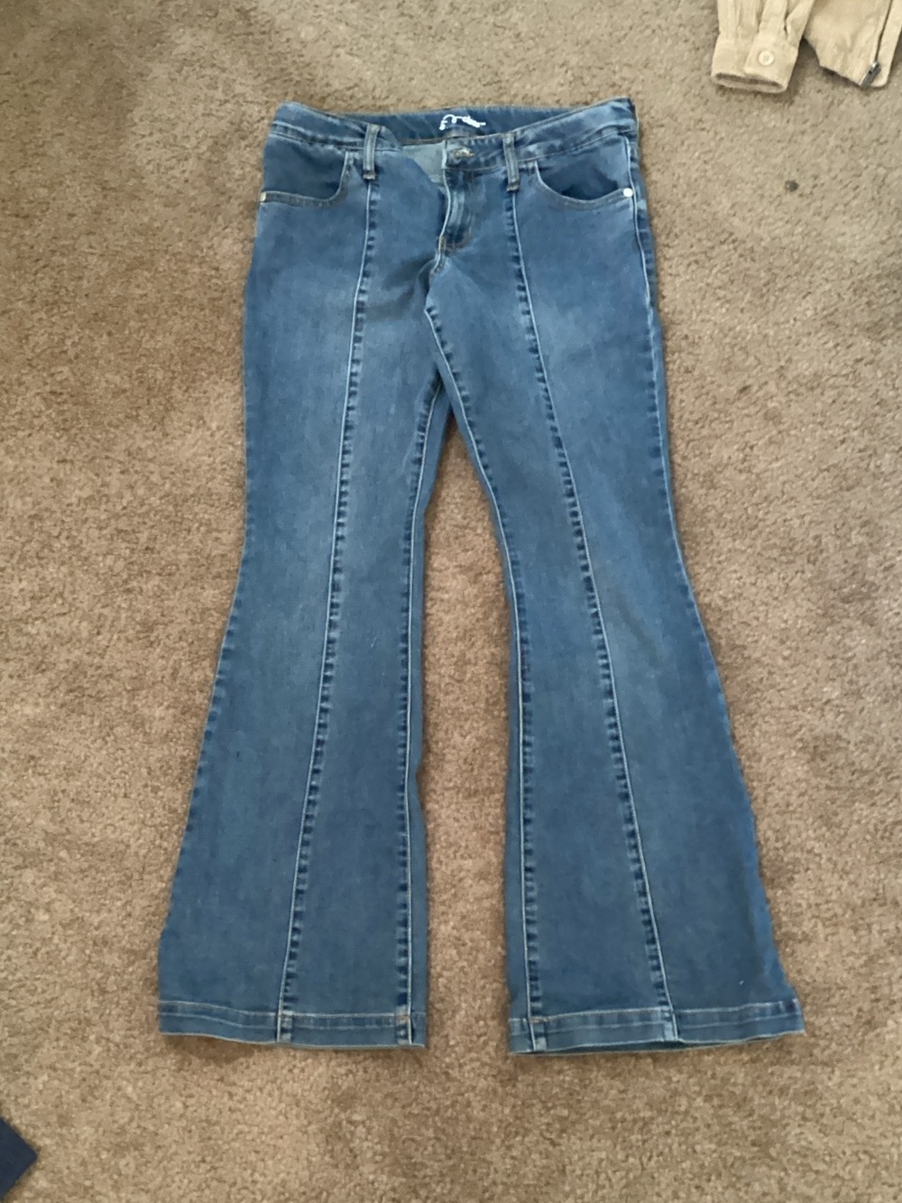art class Blue Flared Kids Jeans with Front Seams